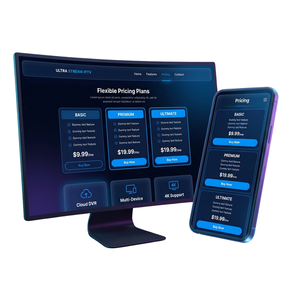 iptv website templates wordpress