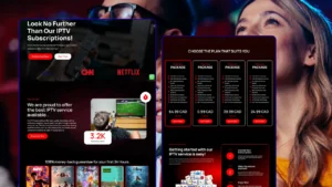 redstream pro wordpress iptv website template preview